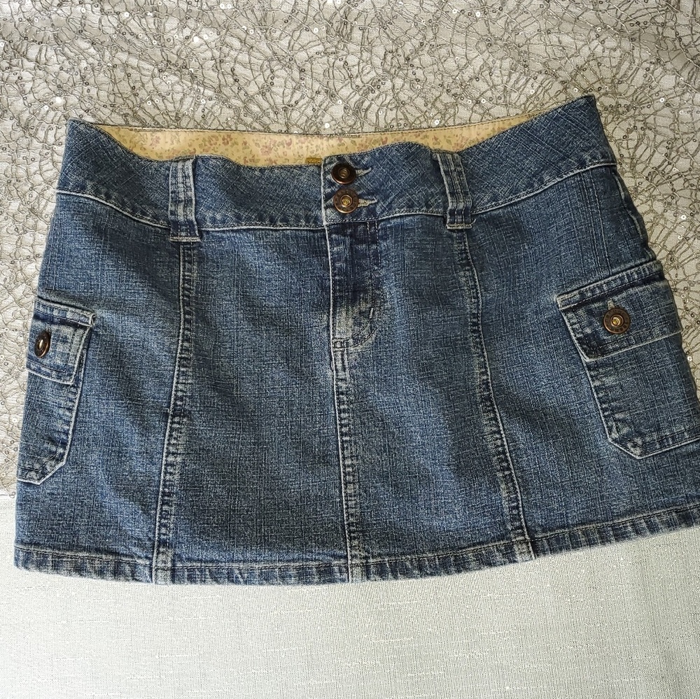 Denim Mini Skirt